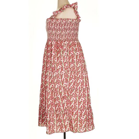 Hill House Ellie Nap Dress Birch Vine Stripe Floral Red Dress Size 4X - Picture 6 of 8